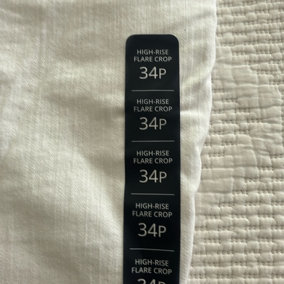 NWT J. Crew Petite High Rise Flare Crop Jean Pant in Signature Stretch 34P WHITE - Picture 10 of 12